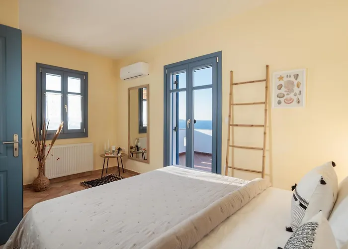 빌라 Naxian Sky - Aegean Sunset Hilltop Bliss